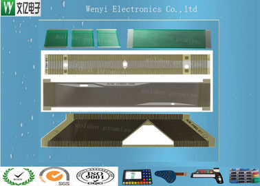 O ANIMAL DE ESTIMAÇÃO do conector 0.1mm da soldadura térmica da elevada precisão baseou a zebra do dedo do ouro condutora