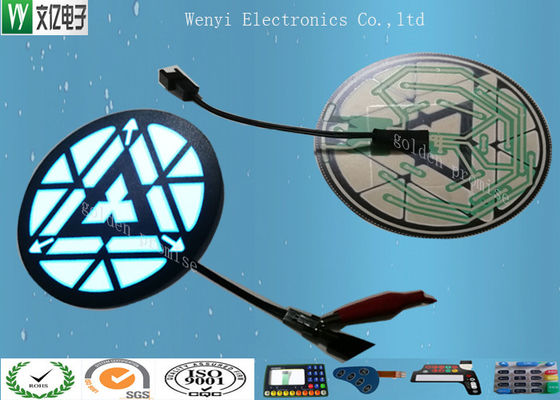 Interruptor de membrana FPC de luz de fundo do painel EL