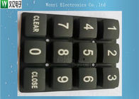 Comprimido condutor impresso do carbono teclado numérico da borracha de silicone de 45 graus